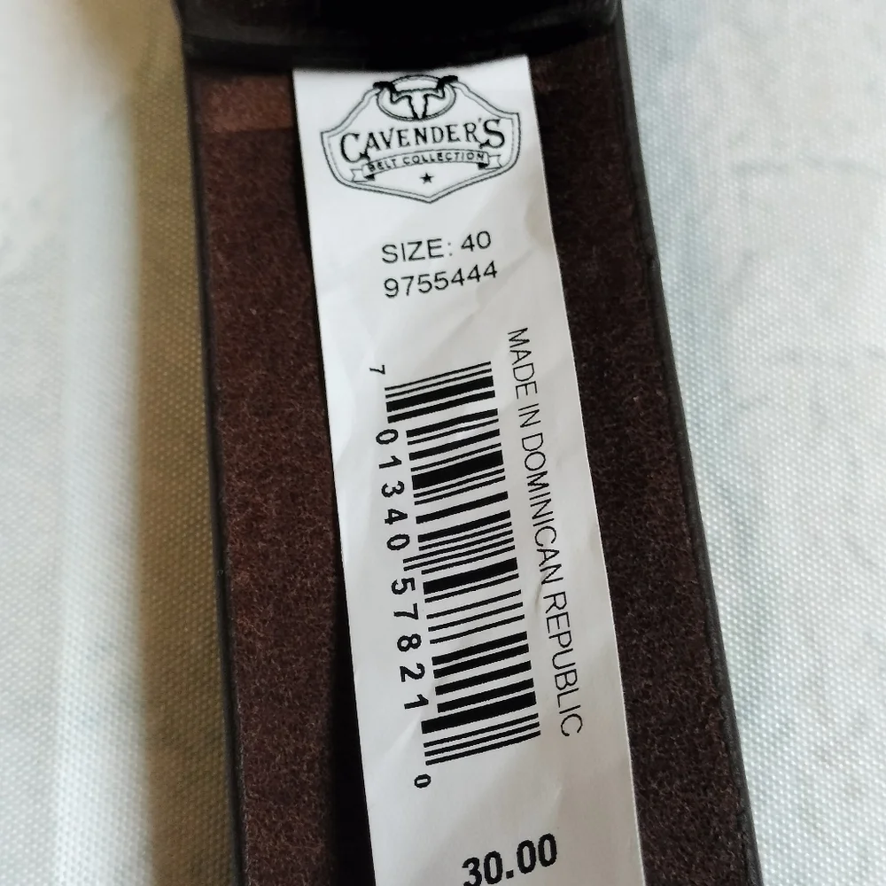 Cavenders men's size Canvender the Leather Belt